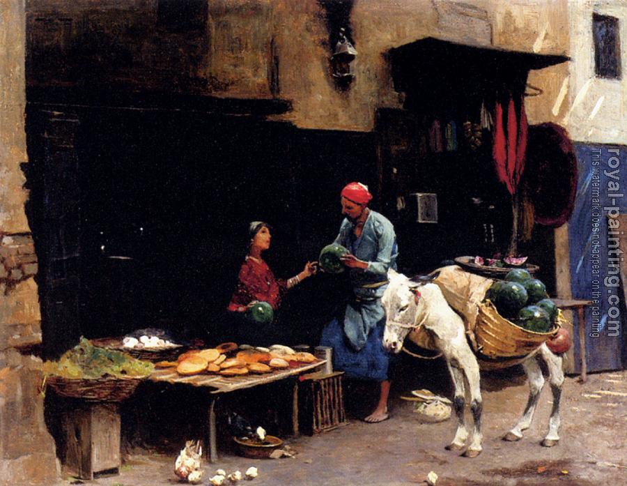 Raphael Von Ambros : The Watermelon Seller